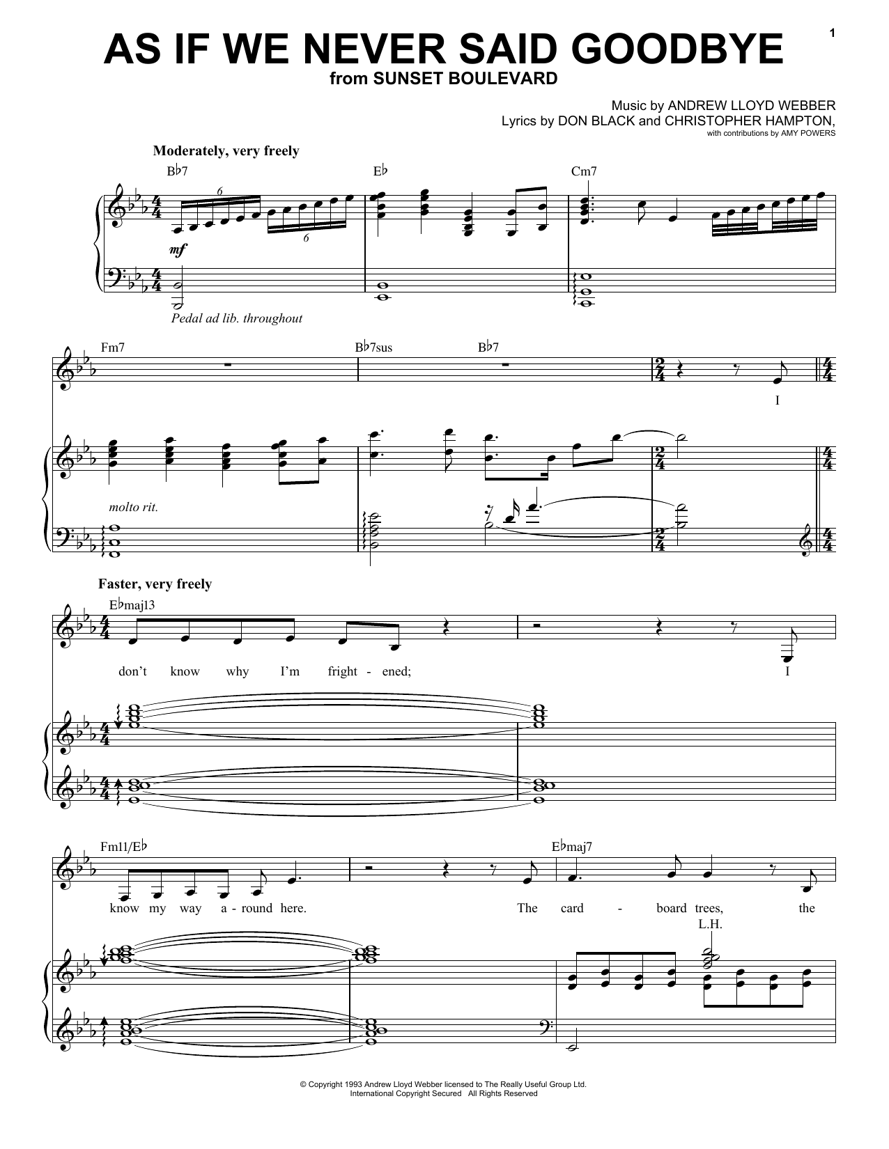 Produktbild zu: As If We Never Said Goodbye (from Sunset Boulevard)