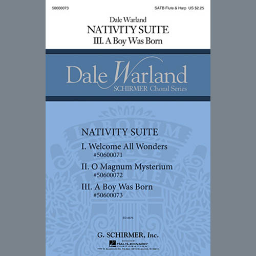 cover: A Boy Was Born, Dale Warland