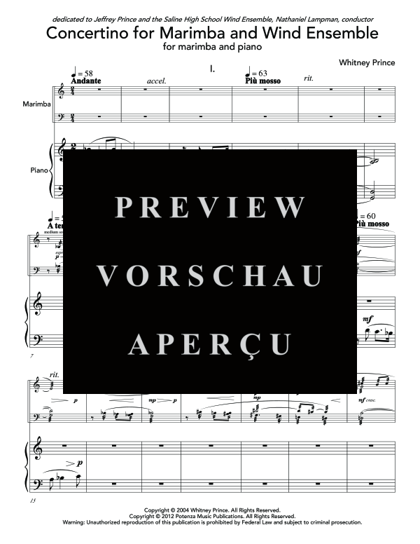 Produktgalerie: Seite 5 von 11 Concertino, , (Duo Marimba und Klavier)