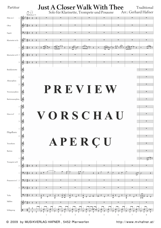 Product gallery: Page 5 of 11 Just A Closer Walk With Thee, , (large wind orchestra)