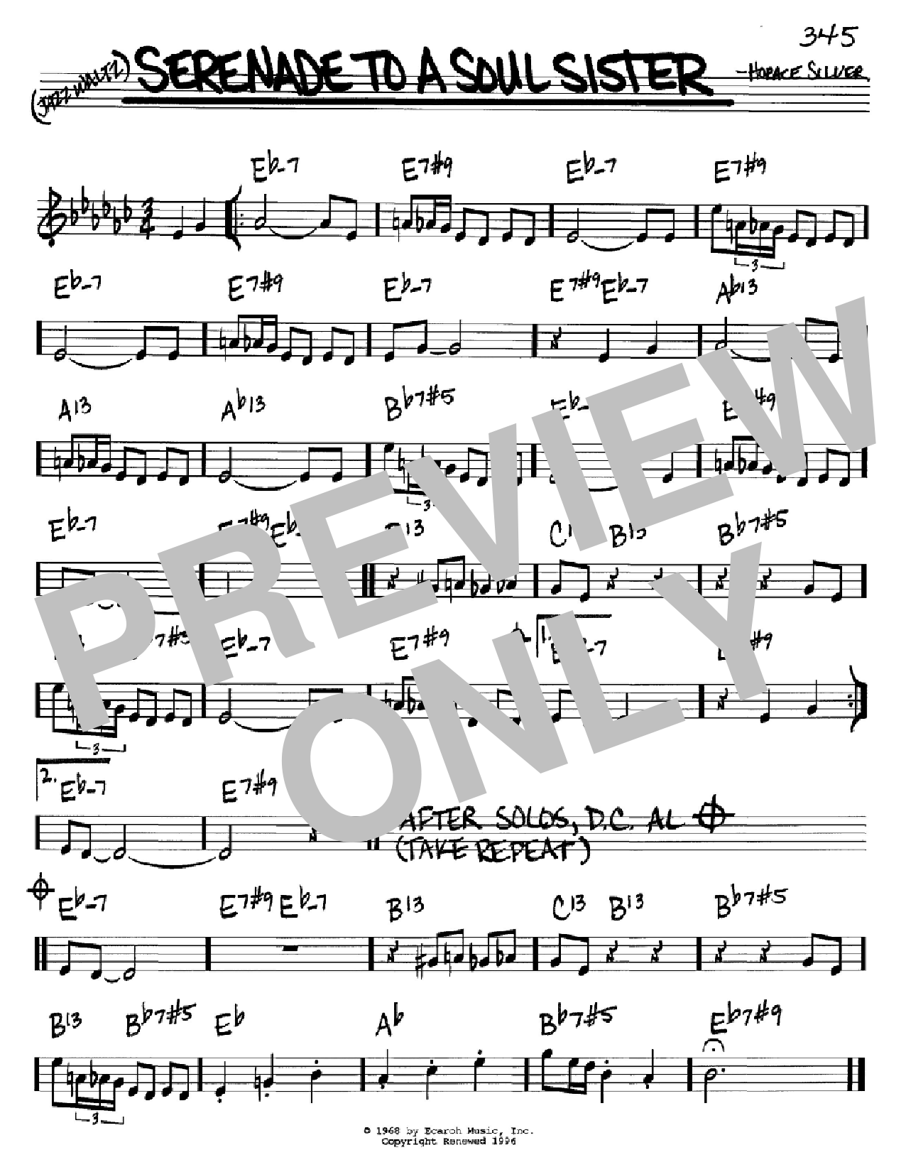 Produktbild zu:  Serenade To A Soul Sister - Horace Silver