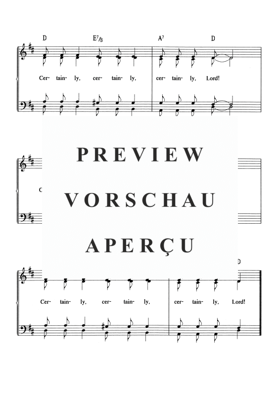 gallery: Certainly, Lord, , Gemischter Chor