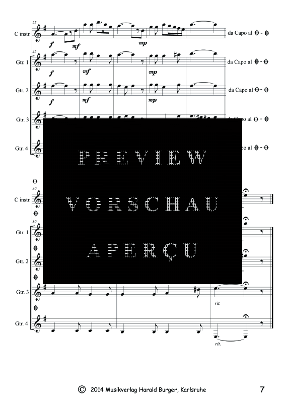 Produktgalerie: Seite 10 von 11 Siciliana, , Gitarren-Ensemble oder Melodieinstrument und Quartett Gitarre