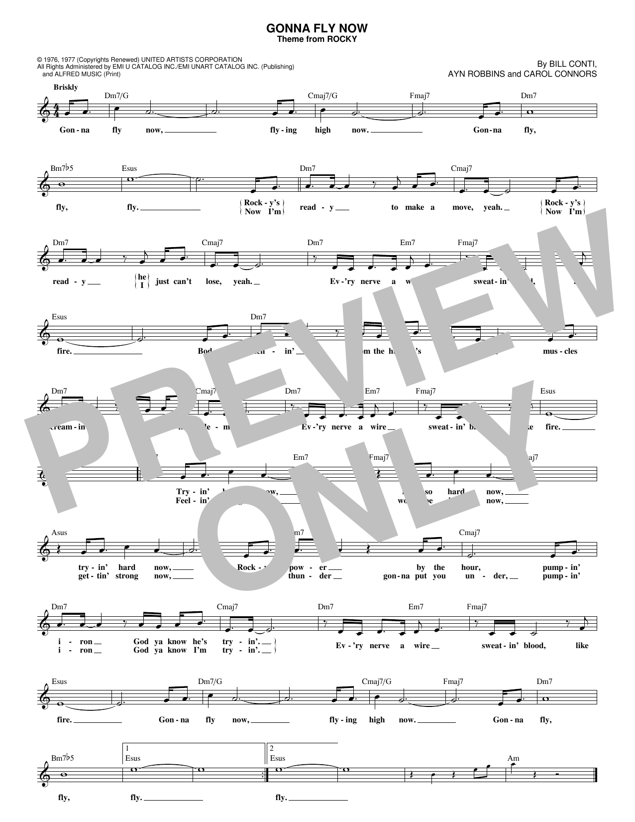 Product gallery: Page 1 of 1 Gonna Fly Now (Theme from Rocky), Bill Conti