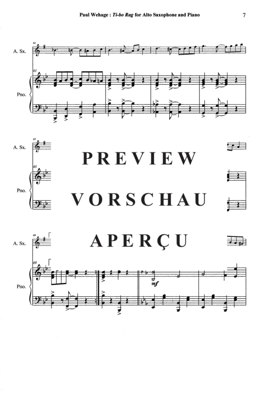 Product gallery: Page 8 of 21 Tibo Rag , , (alto saxophone + piano)