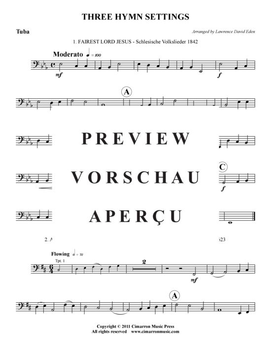Produktgalerie: Seite 14 von 15 Three Hymn Settings , , (Blechbläserquintett)