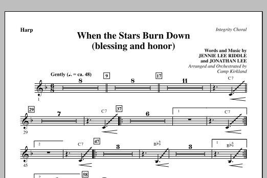 Produktgalerie: Seite 1 von 1 When The Stars Burn Down (Blessing And Honor) - Harp, Camp Kirkland, Chor