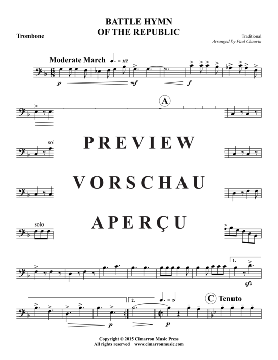 Produktgalerie: Seite 13 von 16 Battle Hymn of the Republic , , (Blechbläserquintett)