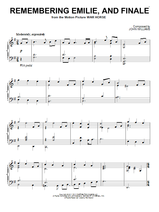 Product gallery: Page 1 of 1 Remembering Emilie, And Finale, John Williams