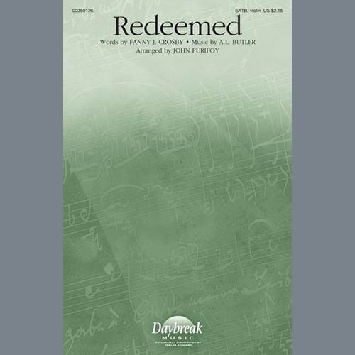 cover: Redeemed (arr. John Purifoy), A.L. Butler, Chor