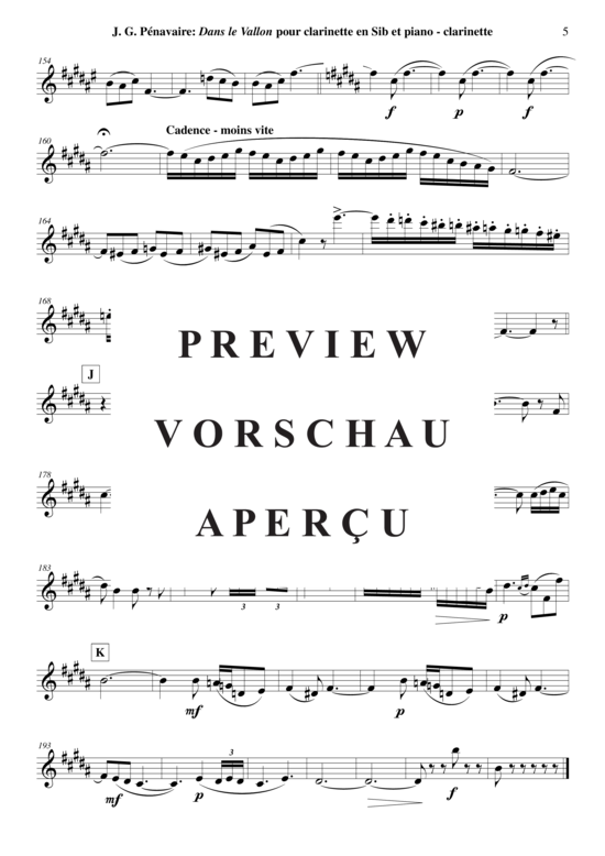 Product gallery: Page 19 of 19 Dans Le Vallon , , (clarinet in Bb + piano)