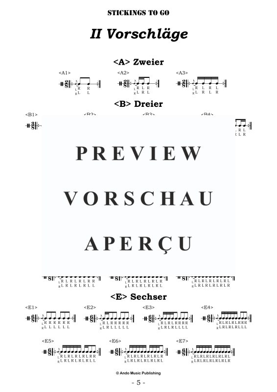 gallery: Stickings to go - Aufwärmübungen für Schlagzeuger, , Drums