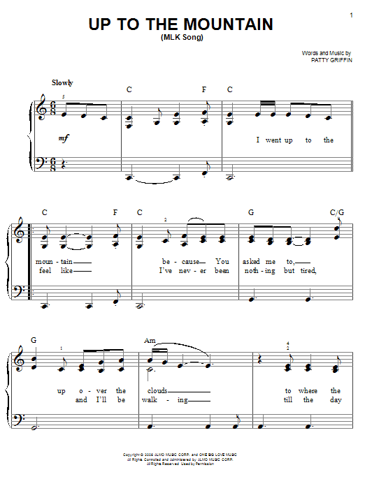 Produktbild zu: Up To The Mountain (MLK Song)