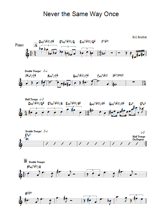 Product gallery: Page 1 of 1 Never The Same Way Once, Bill Bruford
