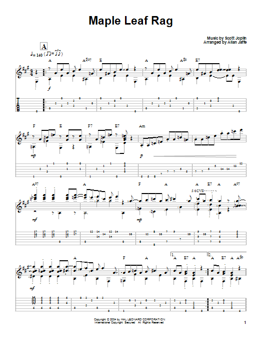 Product picture to: Maple Leaf Rag
