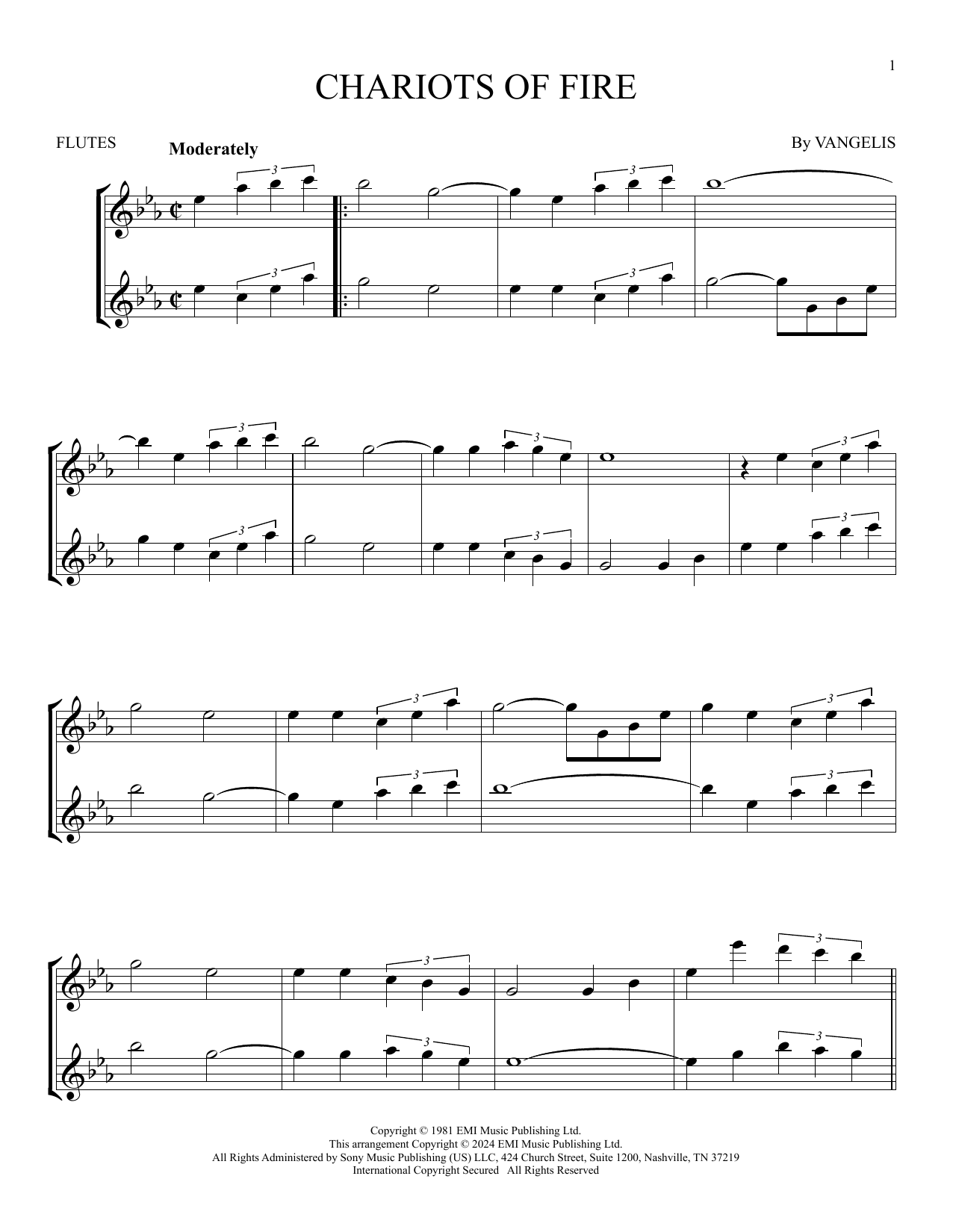 Product gallery: Page 1 of 1 Chariots Of Fire, Vangelis