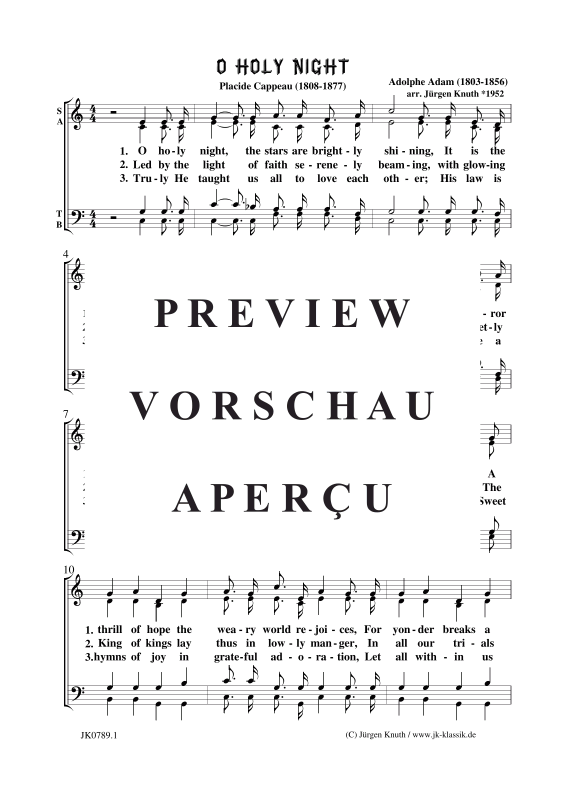 Product gallery: Page 2 of 3 O Holy Night , , (mixed choir)