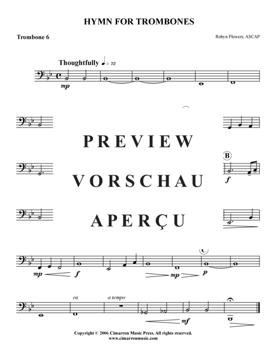 Product gallery: Page 10 of 10 Hymne für Posaunen , , (Trombone ensemble)