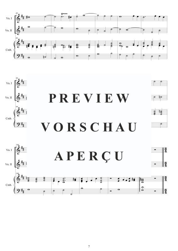 Produktgalerie: Seite 8 von 11 Trio Sonata No.9 in D-Dur Op.1, , 2 Violinen und Cembalo