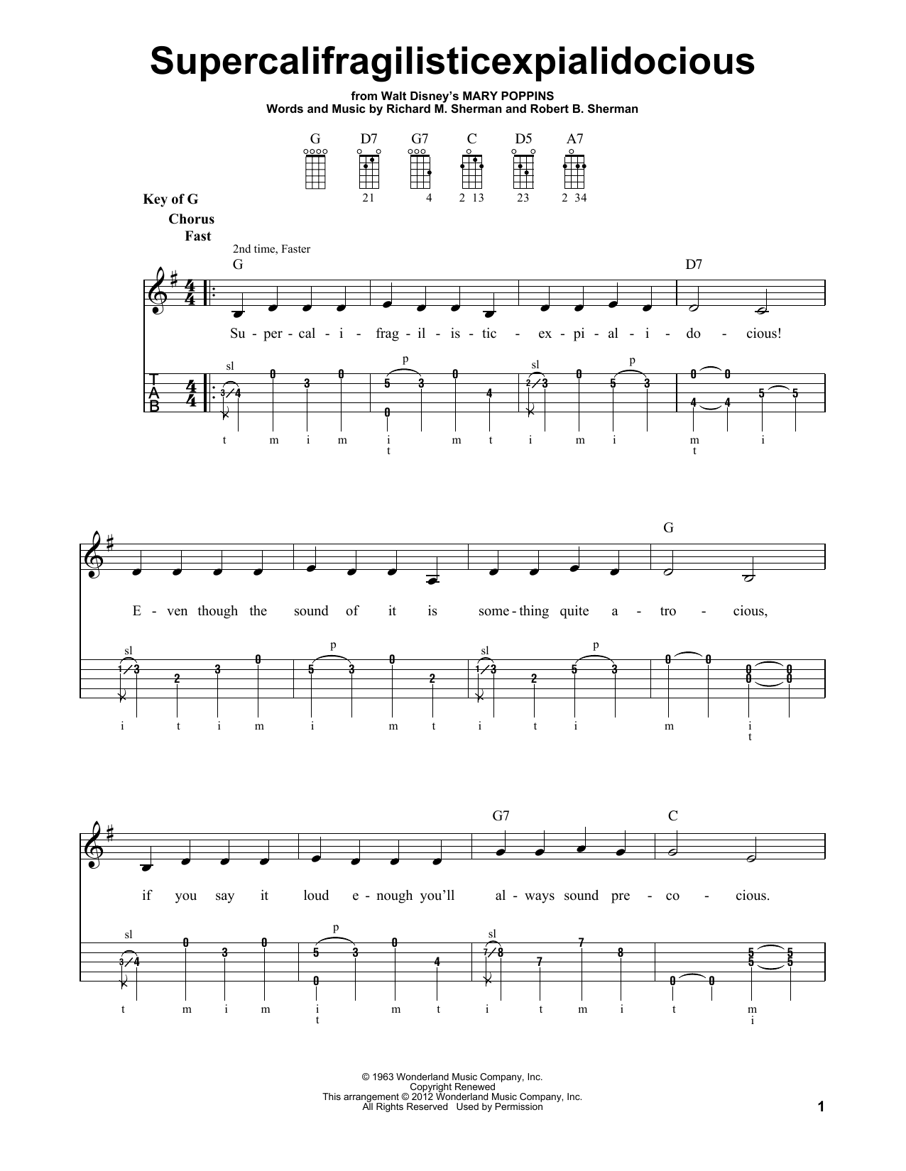 Produktgalerie: Seite 1 von 1 Supercalifragilisticexpialidocious (from Mary Poppins), Julie Andrews, Banjo