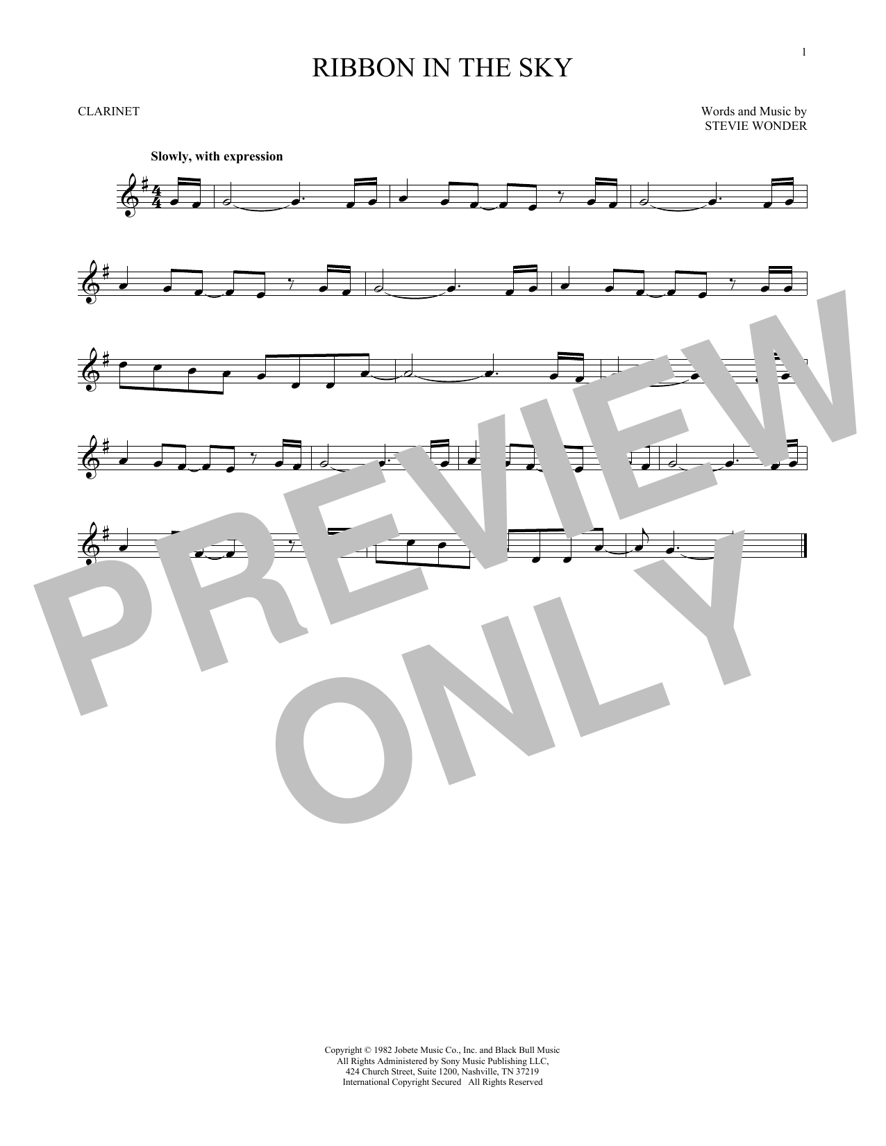 Product gallery: Page 1 of 1 Ribbon In The Sky, Stevie Wonder