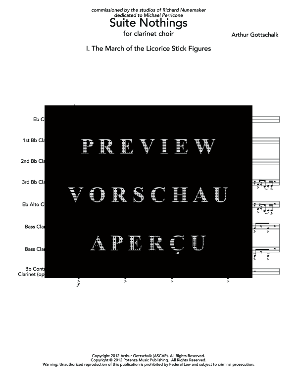 Produktgalerie: Seite 5 von 11 Suite Nothings, , (Klarinettenchor)