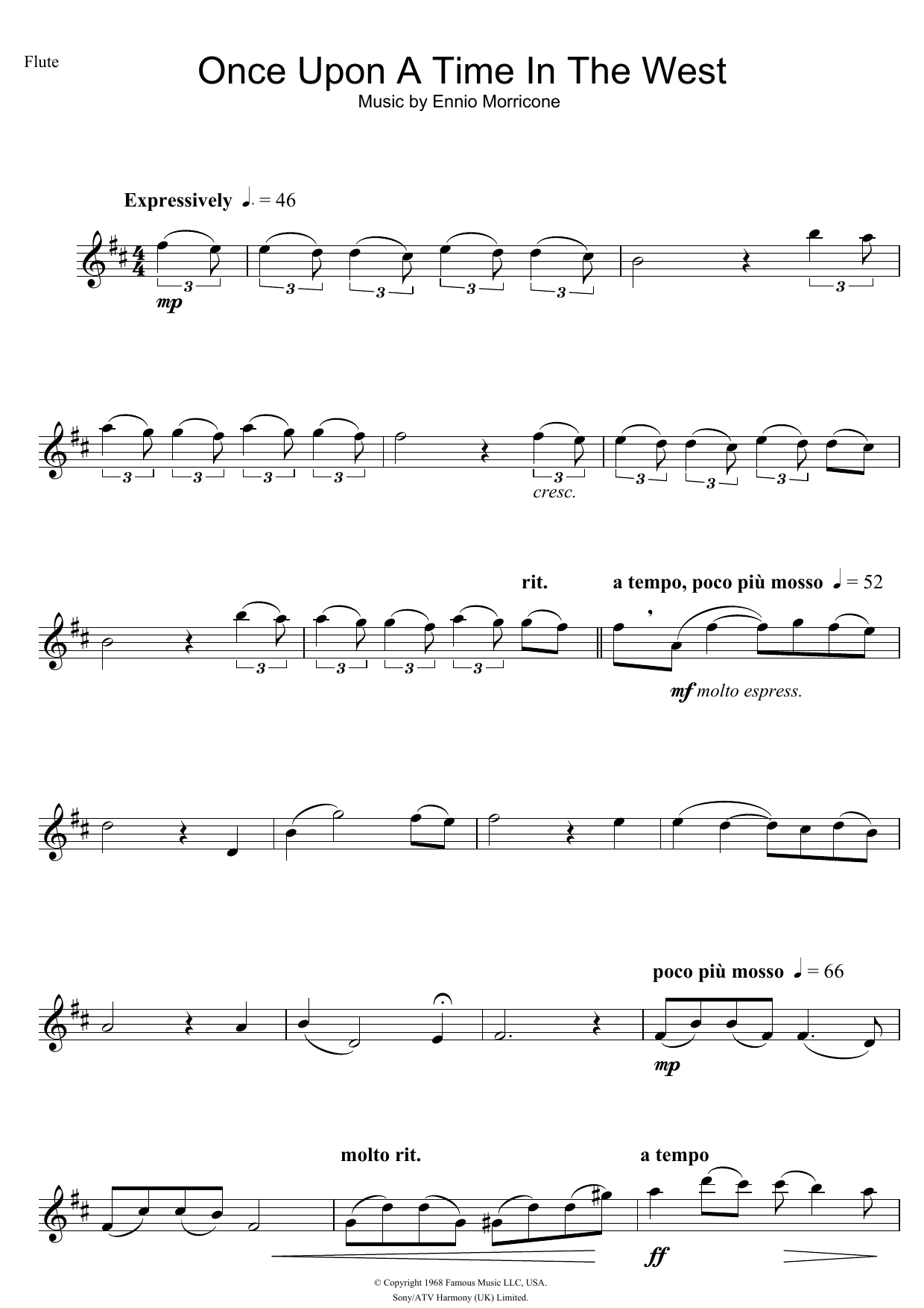 Product gallery: Page 1 of 1 Once Upon A Time In The West (Theme), Ennio Morricone