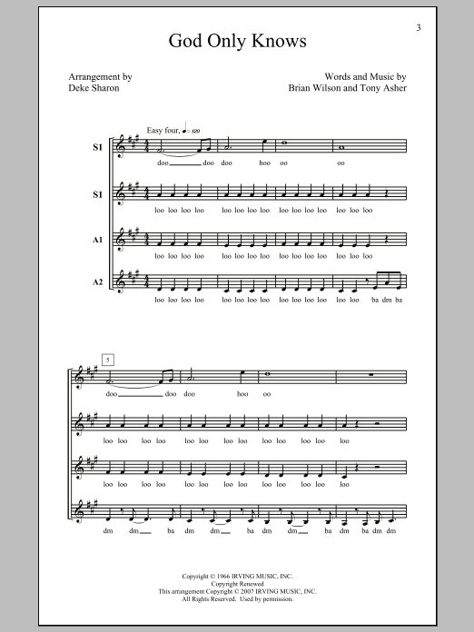 Produktbild zu: God Only Knows (arr. Deke Sharon)