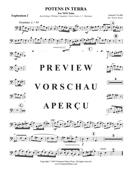 Product gallery: Page 8 of 11 Potens in terra , , (Tuba Quartet: 2x Baritone, 2xTuba)