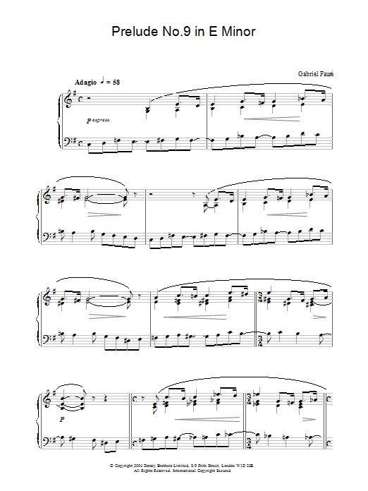 Produktbild zu: Prelude No.9 in E Minor