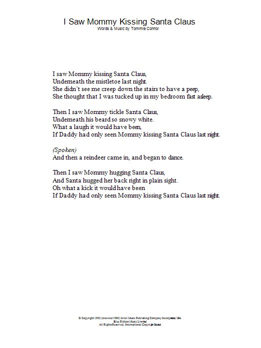 Product picture to:  I Saw Mommy Kissing Santa Claus - Andy Williams