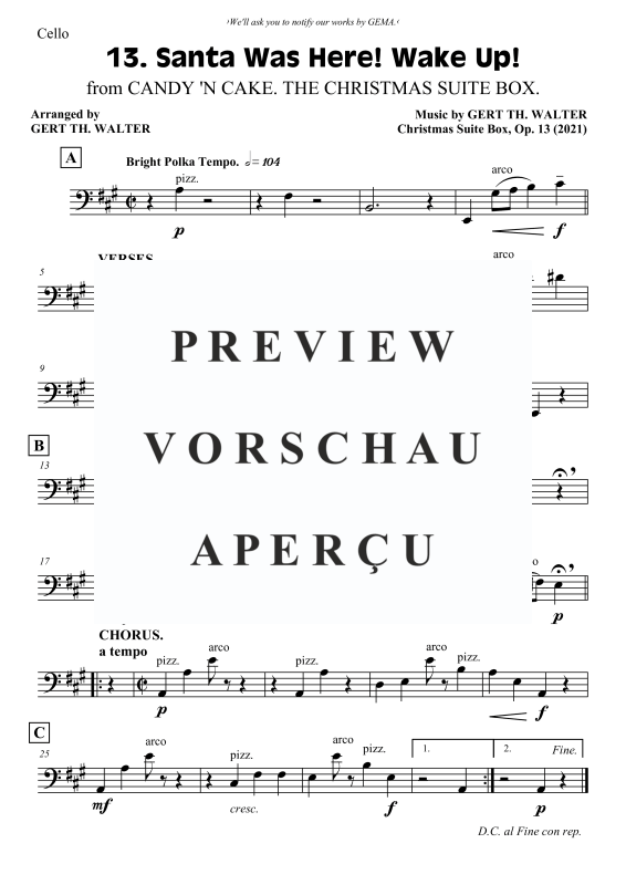 Produktgalerie: Seite 7 von 7 Santa Was Here! Wake Up!, , Streicher Trio