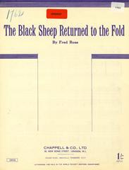 cover: The Black Sheep Returned To The Fold, Fred Rose