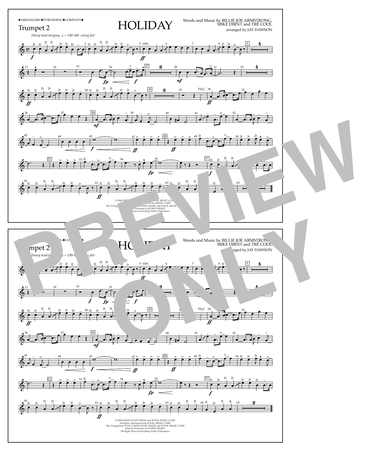 Product picture to: Holiday - Bb Trumpet 2