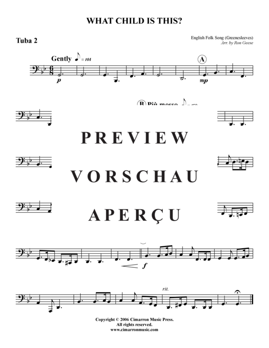 Product gallery: Page 9 of 9 What Child Is This? , , (Tuba Quartet: 2x Baritone, 2xTuba)