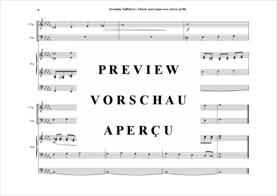 Product gallery: Page 9 of 11 Choral , , (trumpet in C, trombone + organ)