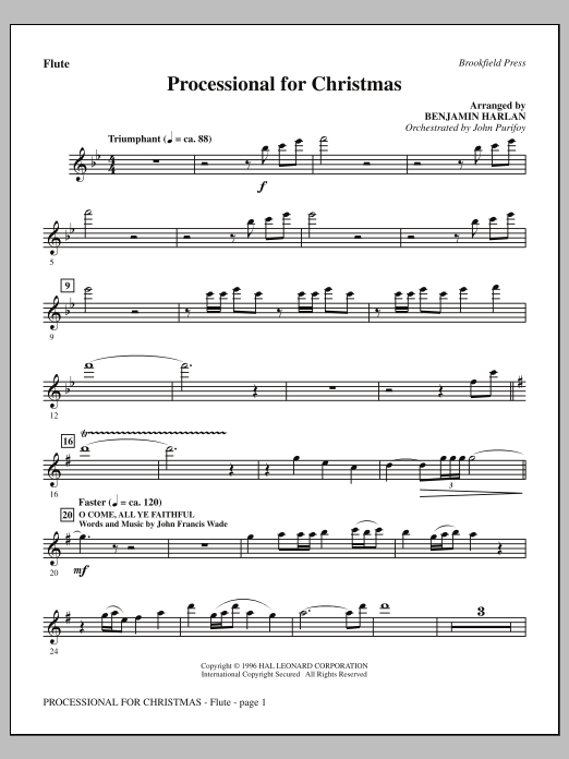 Produktbild zu: Processional For Christmas - Flute