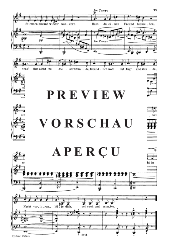 Product gallery: Page 3 of 3 Zwielicht Op.39 No.10, , Medium Voice and Piano