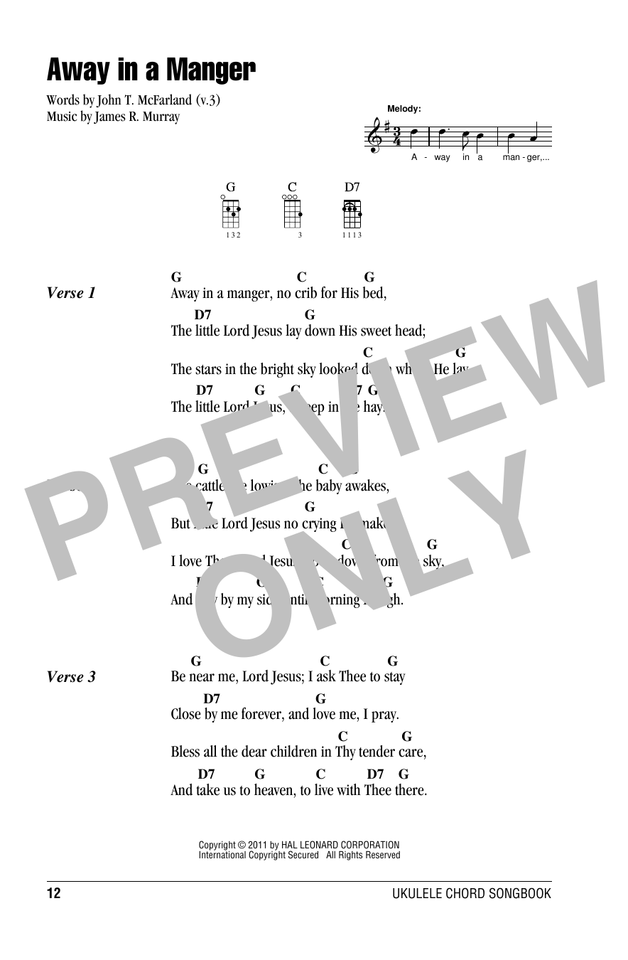 Product gallery: Page 1 of 1 Away In A Manger, James R. Murray
