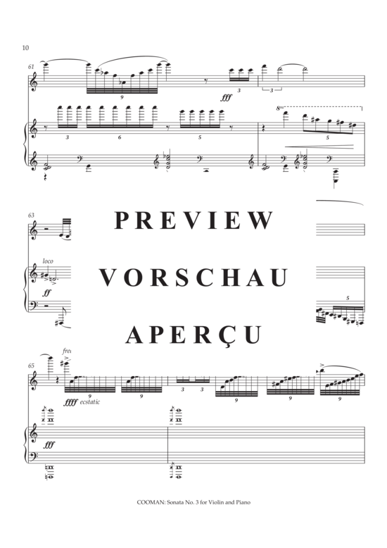 Product gallery: Page 11 of 21 Sonata no. III for violin and piano , , (violin + piano)