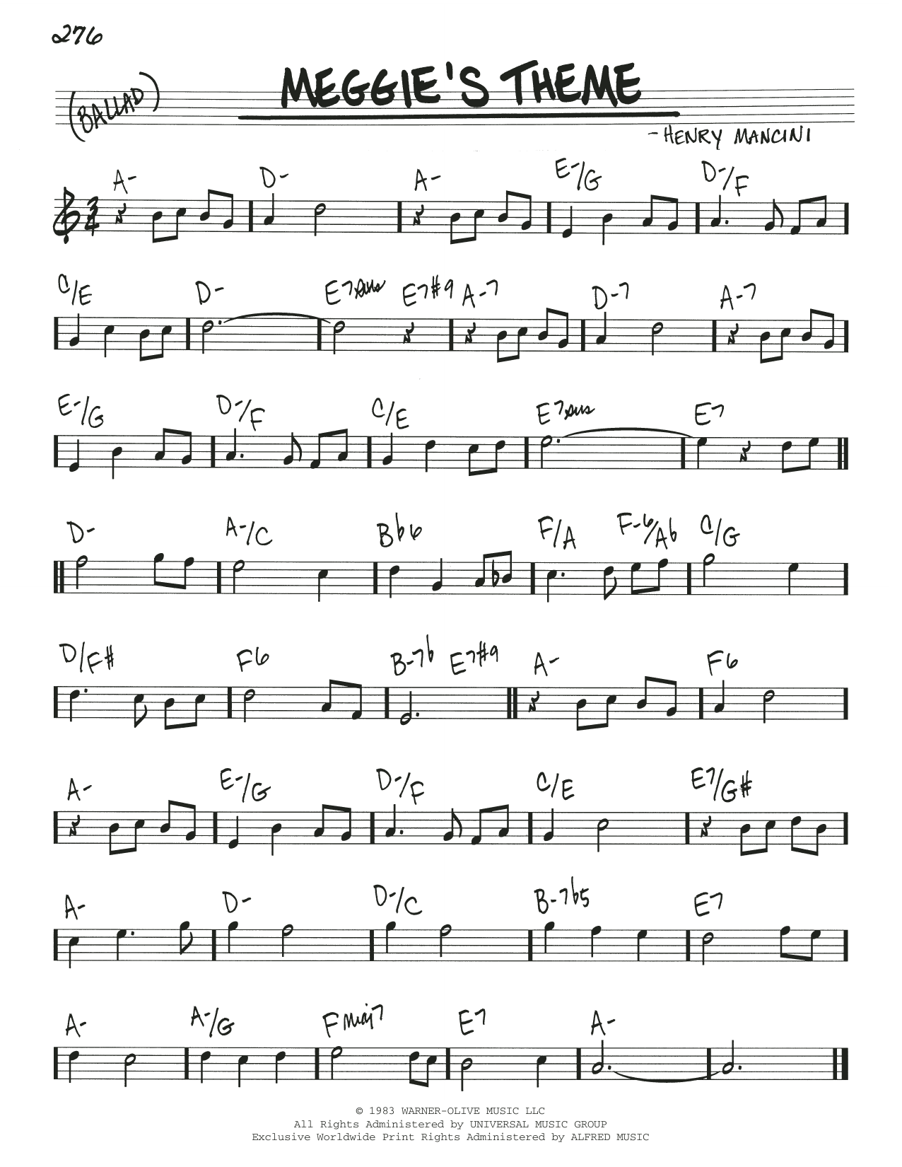 Produktbild zu: Meggie's Theme (from The Thorn Birds)