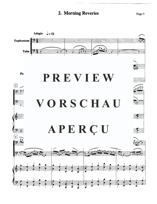Produktgalerie: Seite 7 von 11 Vignettes - 5 Movements, , Euphonium, Tuba und Klavier