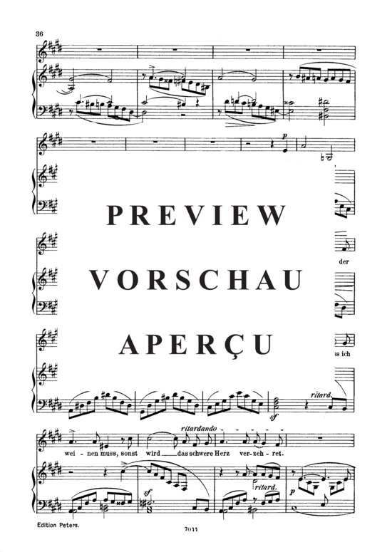 Product gallery: Page 4 of 5 Aus den hebraïschen Gesängen, Op.25 No.13, , Low Voice and Piano