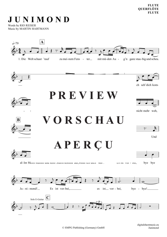 Product gallery: Page 2 of 4 Junimond , Reiser, Rio, (transverse flute)