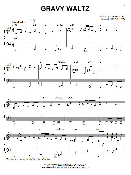 Product gallery: Page 1 of 1 Gravy Waltz (arr. Brent Edstrom), Steve Allen