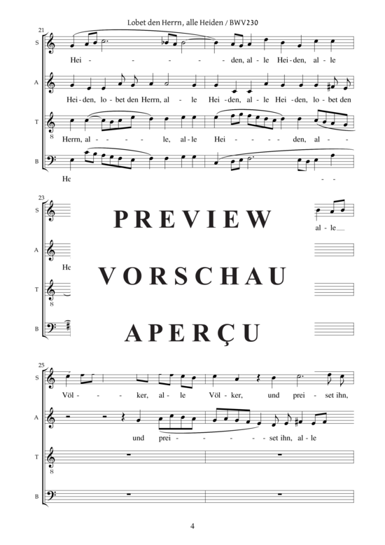 gallery: Motette Lobet den Herrn, alle Heiden BWV 230 , , (Gemischter Chor)