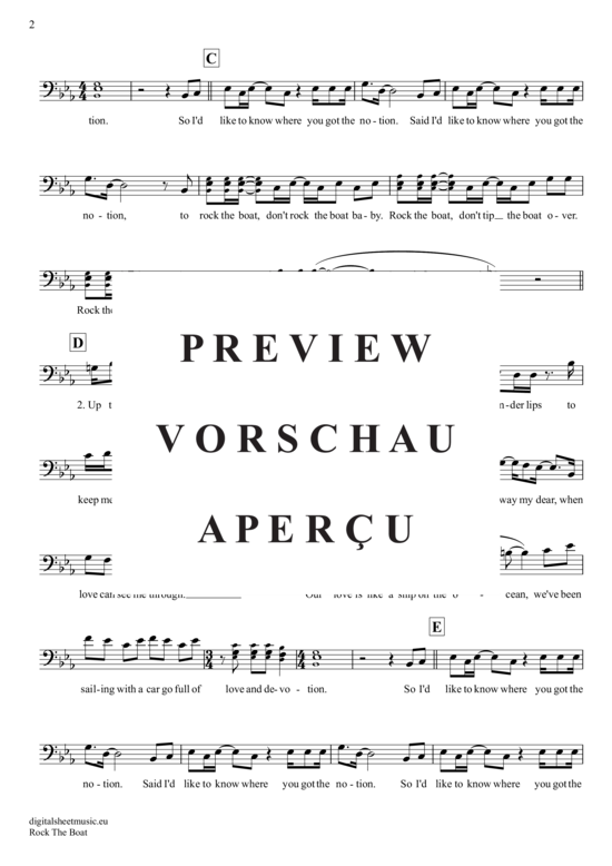 Product gallery: Page 3 of 4 Rock The Boat , Hues Corporation, The, (Posaune / Bariton)