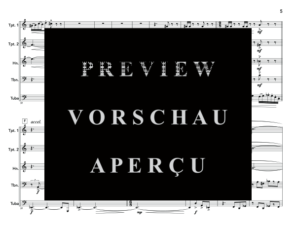 Produktgalerie: Seite 9 von 11 Metal Music, Op. 122, , (Blechbläser Quintett)