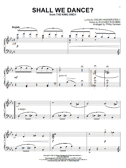 Produktbild zu: Shall We Dance? (arr. Phillip Keveren)