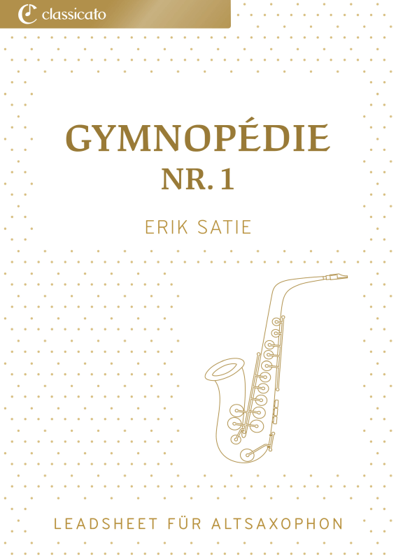 cover: Gymnopédie n° 1 - Leicht vereinfachte Fassung, , Alt Saxophon Solo und Akkorde